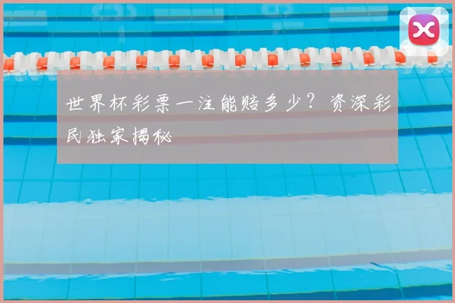 世界杯彩票一注能赔多少？资深彩民独家揭秘