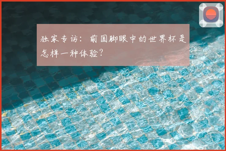 独家专访：前国脚眼中的世界杯是怎样一种体验？