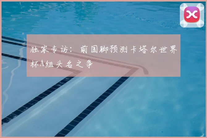 独家专访：前国脚预测卡塔尔世界杯A组头名之争